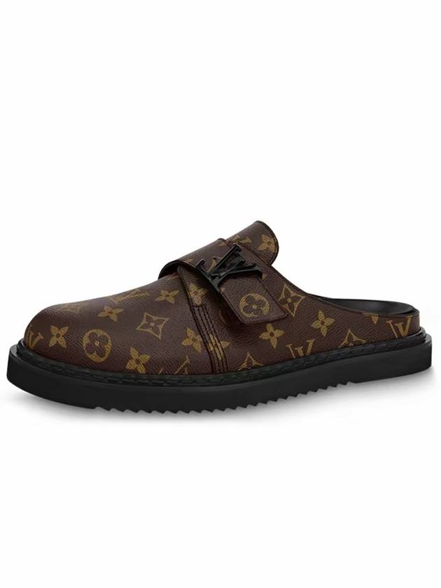 Men s Sandals LV Easy Mule Brown Black Logo - LOUIS VUITTON - BALAAN 4