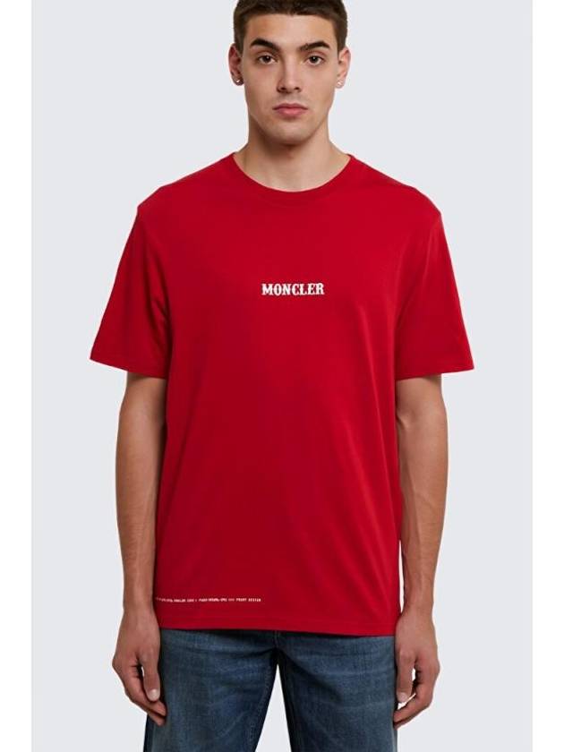 Short sleeve t shirt 8C00003M235345R Red - MONCLER - BALAAN 3