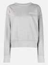 Shard Embroidered Logo Sweatshirt Grey - ISABEL MARANT - BALAAN 3