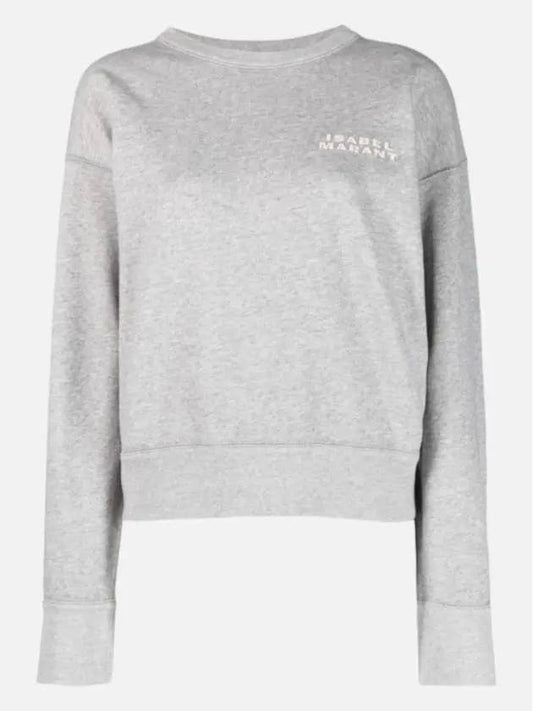 Shard Embroidered Logo Sweatshirt Grey - ISABEL MARANT - BALAAN 2