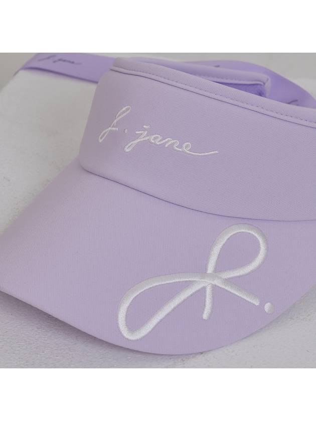 Golf Wear Logo Ribbon Sun Cap Lavender - J JANE - BALAAN 4