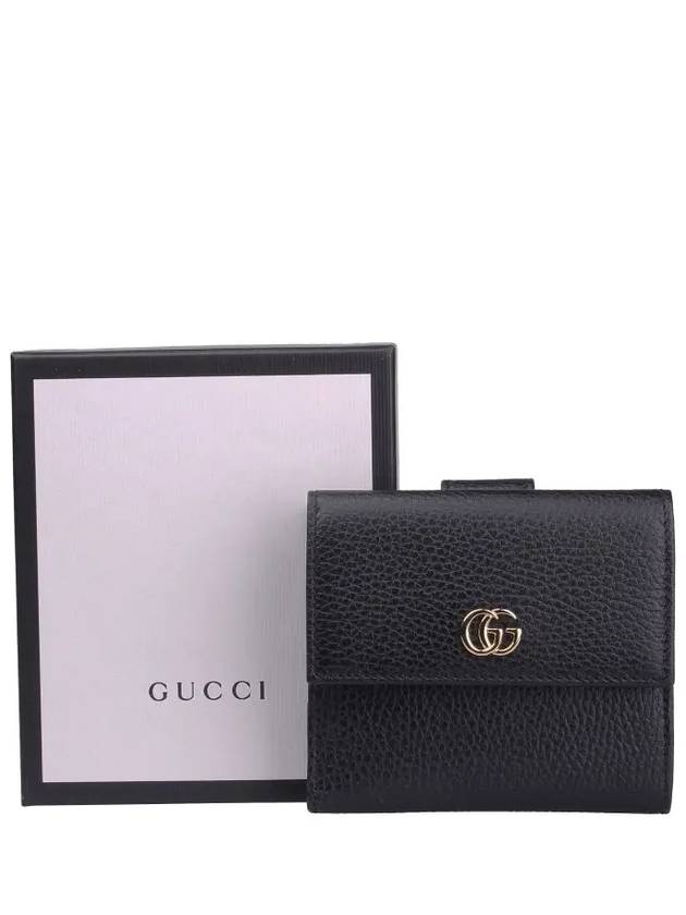 GG Marmont Flap Medium Wallet Black - GUCCI - BALAAN 5