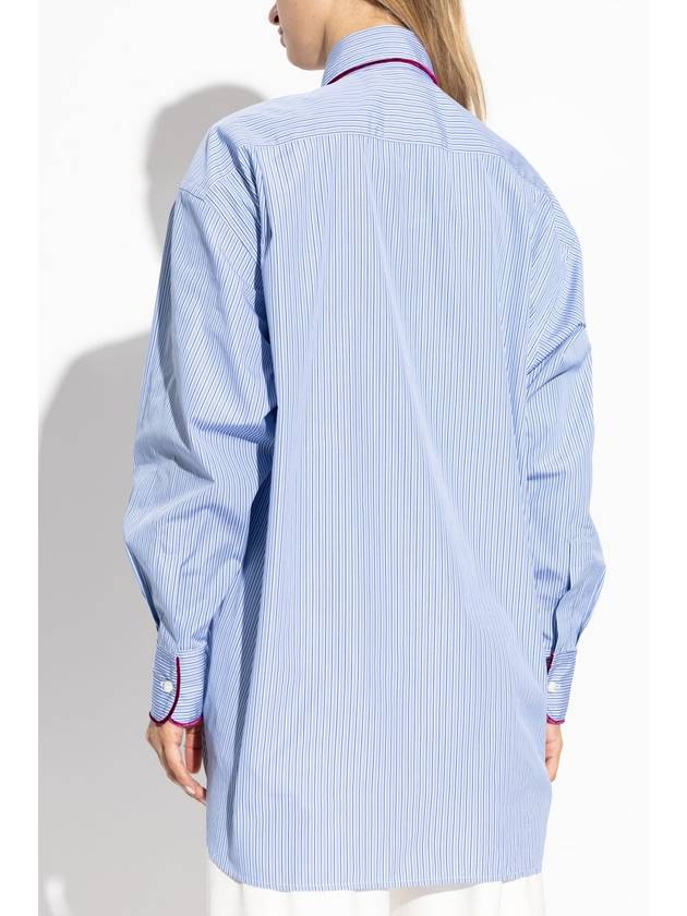 Etro Shirt With Stripe Pattern, Women's, Blue - ETRO - BALAAN 4