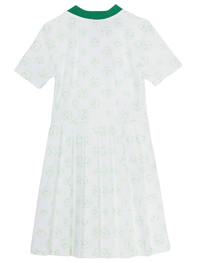 Women's Katherine Mini Dress White Green - J.LINDEBERG - BALAAN 3