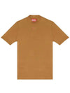 T Mokky Microdiv Logo Short Sleeve T-Shirt Camel - DIESEL - BALAAN 2