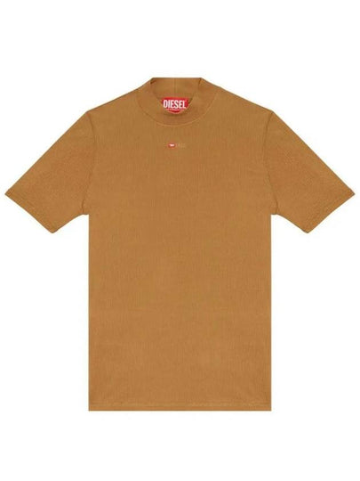 T Mokky Microdiv Logo Short Sleeve T-Shirt Camel - DIESEL - BALAAN 2