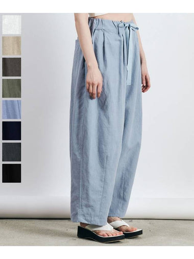 SA Two Tuck Linen Wide Pants_Sora - SMITH ARMOR - BALAAN 1