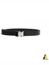 4G Logo Buckle Reversible Leather Belt Black - GIVENCHY - BALAAN 2