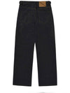 Overturned Pocket Raw Denim Pants Indigo - SSINANDLEE - BALAAN 3