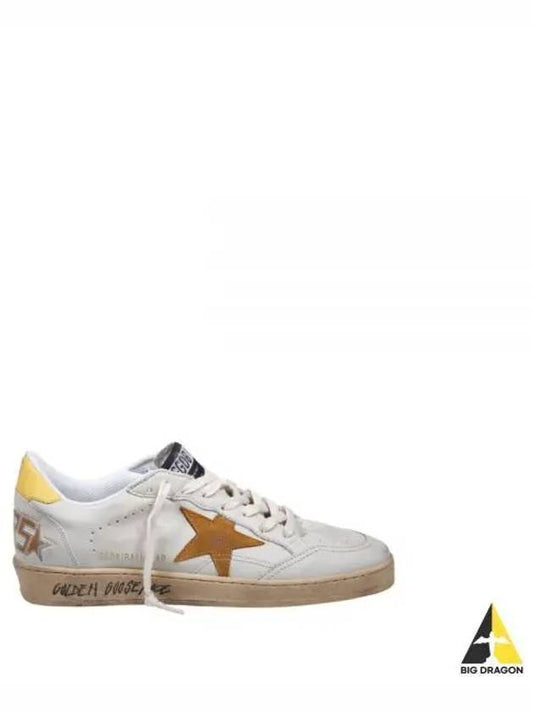 Ballstar Yellow Tab Low Top Sneakers White Cathay - GOLDEN GOOSE - BALAAN 2