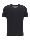 Men's Loose Fit Rib Cotton Short Sleeve T-Shirt Black - LEMAIRE - BALAAN 1