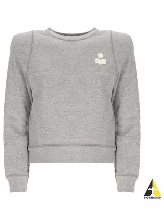 PrissaLogo Print Sweatshirt Grey - ISABEL MARANT - BALAAN 2