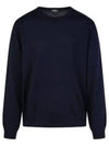 Embroidery Logo Wool Knit Top Navy - A.P.C. - BALAAN 2