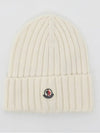 Patch Logo Classic Wool Women s Beanie 3B00036 A9327 030 - MONCLER - BALAAN 3