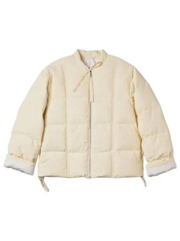 Oversized quilt down padding natural - JIL SANDER - BALAAN 1