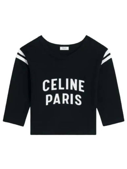 Black White Crackle Effect PARIS 16 Boxy Tee 2X92I668W 38AW - CELINE - BALAAN 2