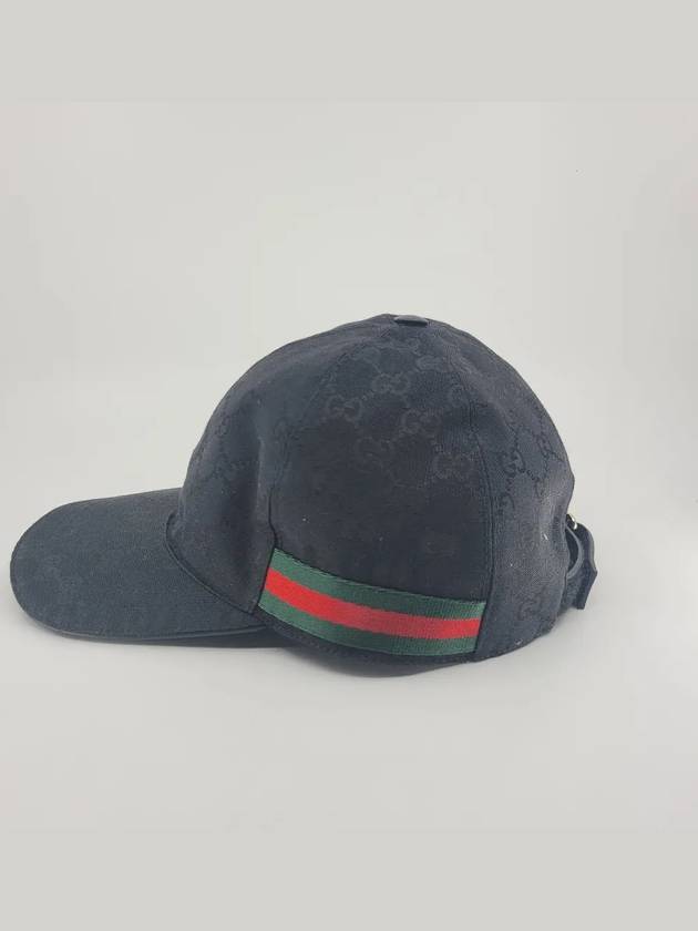 Original GG Web Supreme Canvas Baseball Ball Cap Black - GUCCI - BALAAN 2