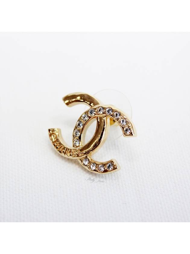 CC Logo Stud Earrings Gold - CHANEL - BALAAN 9