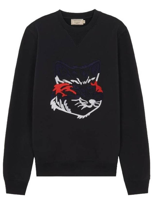 Big Fox Embroidery Round Sweatshirt Black - MAISON KITSUNE - BALAAN 2