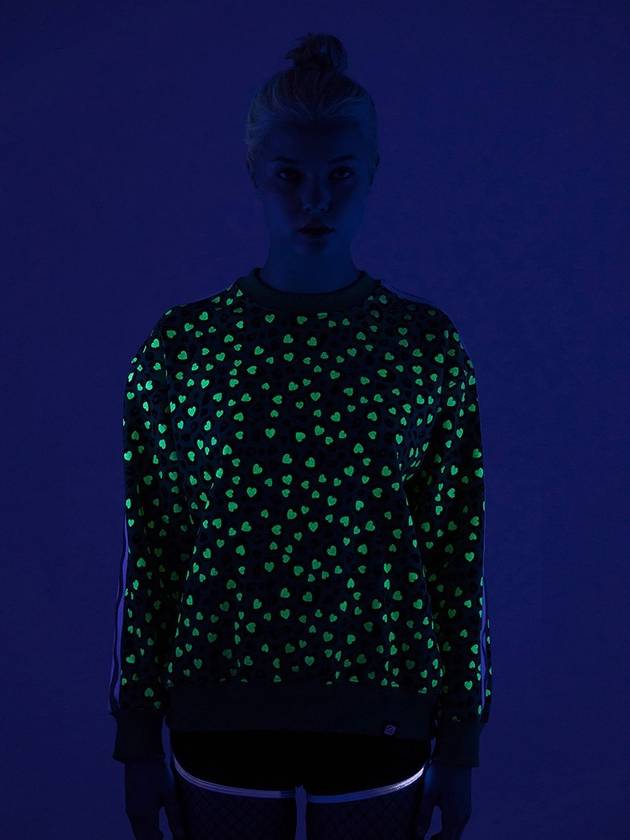 Leopard Reflective Tape Sweatshirt Green - AOX - BALAAN 5