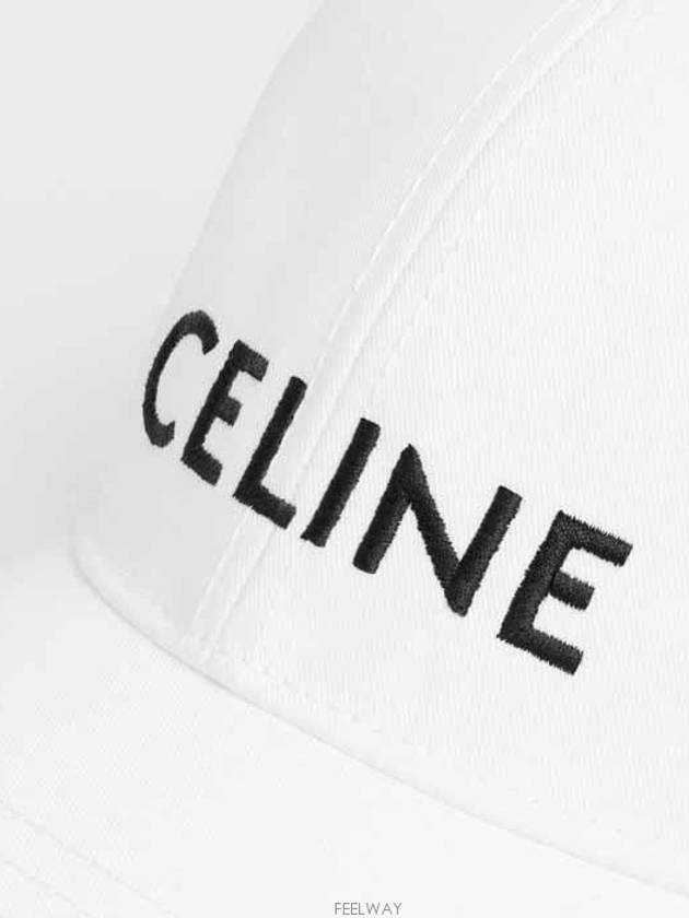 Logo Ball Cap White - CELINE - BALAAN 4