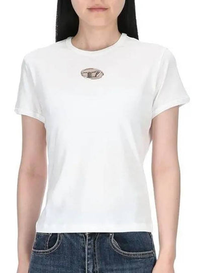 T Uncutie Long OD Short Sleeve T Shirt White - DIESEL - BALAAN 2