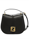 C'Mon Medium Leather Shoulder Bag Black - FENDI - BALAAN 2