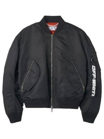 Bomber Jacket Black Jumper - OFF WHITE - BALAAN 1