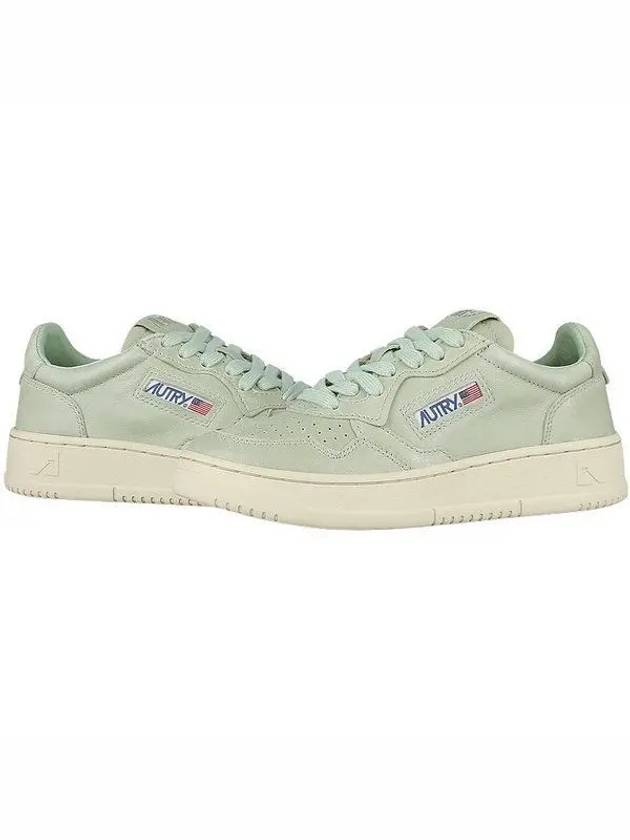 Women's Medalist Goatskin Low Top Sneakers Green - AUTRY - BALAAN 2