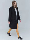 Long middle WOOL coat navy 0130 - VOYONN - BALAAN 7