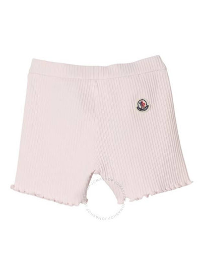 Moncler Girls Ribbed Knit Scallop Hem Shorts Size 2Y - MONCLER - BALAAN 2