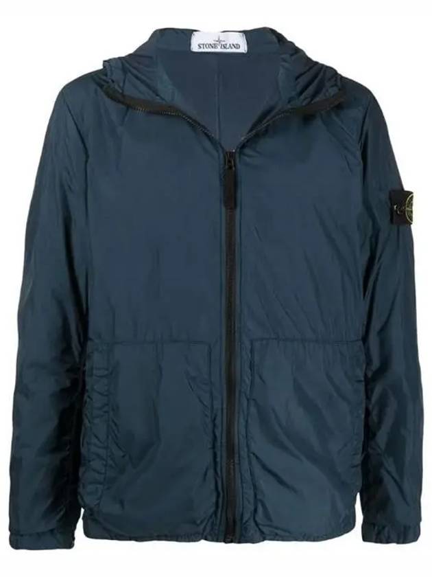 Men's Crinkle Reps Hooded Jacket Blue - STONE ISLAND - BALAAN 4