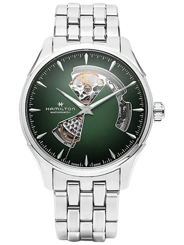 Jazzmaster Jazzmaster Open Heart Watch Green - HAMILTON - BALAAN 5