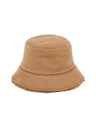 Fiducia Teddy Reversible Bucket Hat Camel - MAX MARA - BALAAN 1