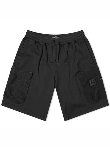 Shadow Project Waffen Patch Training Shorts Black - STONE ISLAND - BALAAN 1