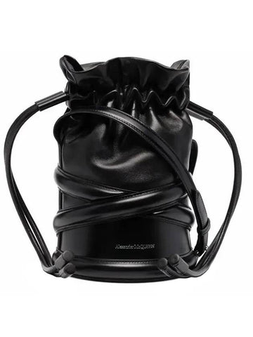 Soft Curve Bucket Cross Bag Black - ALEXANDER MCQUEEN - BALAAN 1