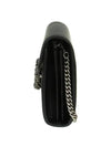 Chain Leather Chain Wallet Black - GUCCI - BALAAN 4