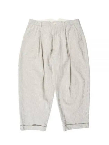 24 WP Pant NavyNatural Cotton Seersucker 24S1F011 OR318 SD029 Pants - ENGINEERED GARMENTS - BALAAN 1