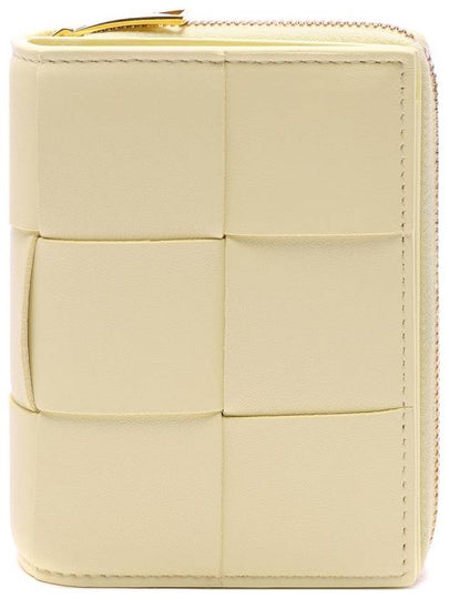 Cassette Zip Around Leather Half Wallet Yellow - BOTTEGA VENETA - BALAAN 2