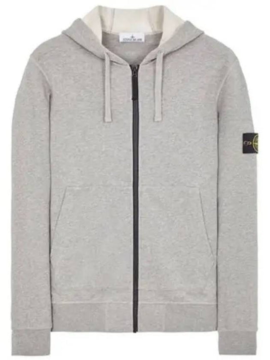 Wapen Patch Hooded Zip Up Gray Men s Jacket 271485 - STONE ISLAND - BALAAN 1