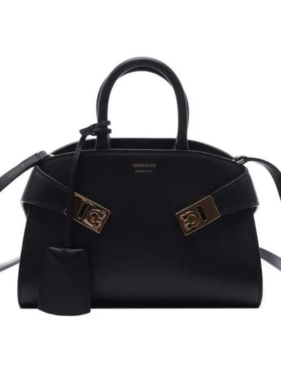 Hug Mini Bag Black - SALVATORE FERRAGAMO - BALAAN 2