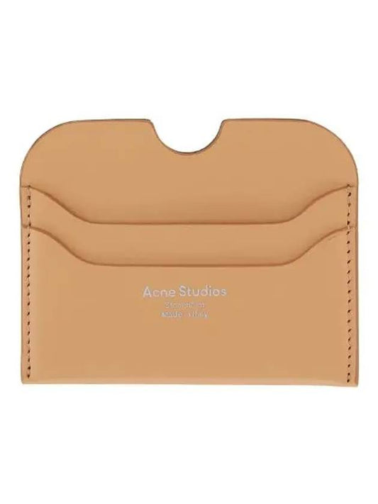 CG0193 DUNE BEIGE CARD HOLDER - ACNE STUDIOS - BALAAN 1