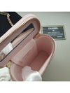 Small Vanity Cosmetic Chain Bag Caviar Light Pink Gold Plated - CHANEL - BALAAN 6