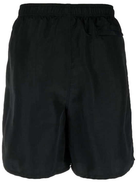 Basic Logo Black Nylon Shorts 113156N BLACK - STUSSY - BALAAN 2