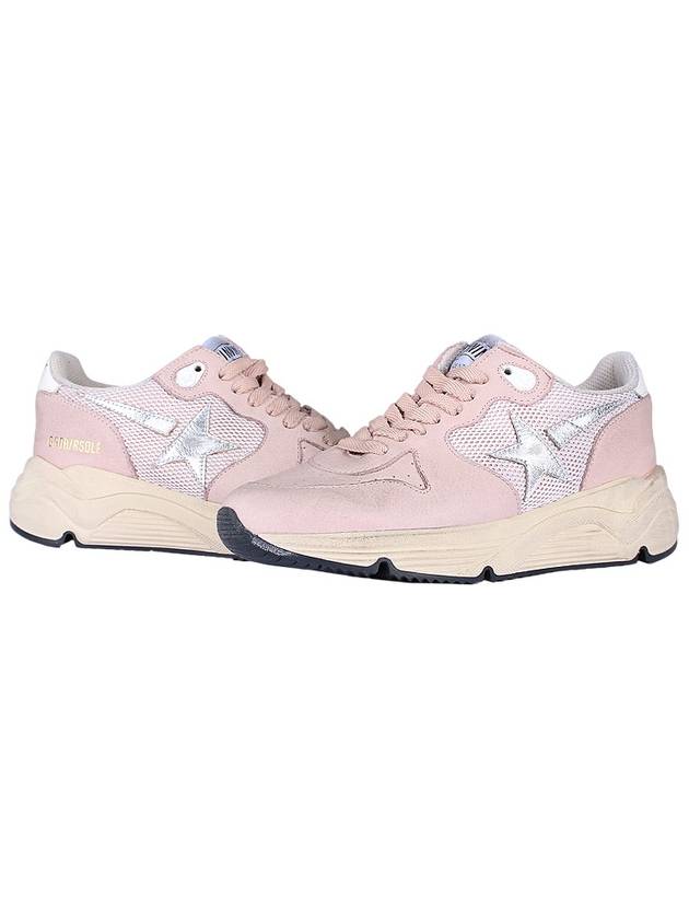 Running Sole Sports Low Top Sneakers Silver Pink - GOLDEN GOOSE - BALAAN 3