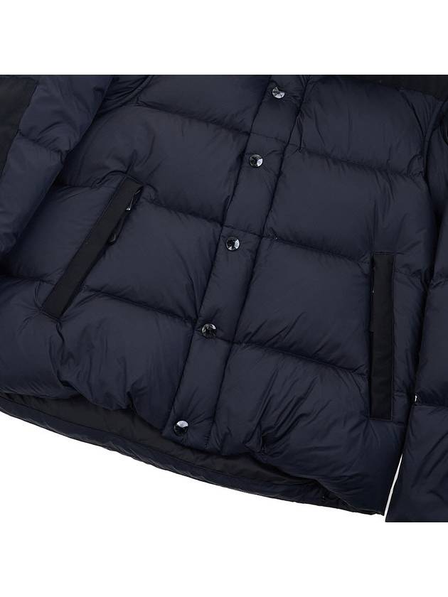 Detachable Sleeve Hooded Padding Navy - BURBERRY - BALAAN 11