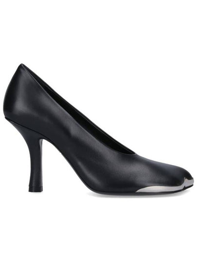 Duck Leather Pumps Black - BURBERRY - BALAAN 2