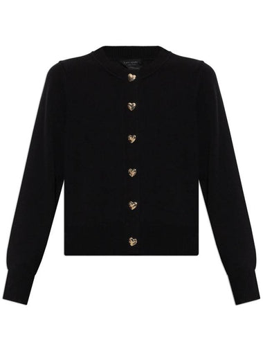 Kate Spade Wool Cardigan, Women's, Black - KATE SPADE - BALAAN 1