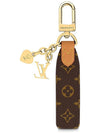 Logo Pattern Cherished Tab Key Holder Brown - LOUIS VUITTON - BALAAN 3