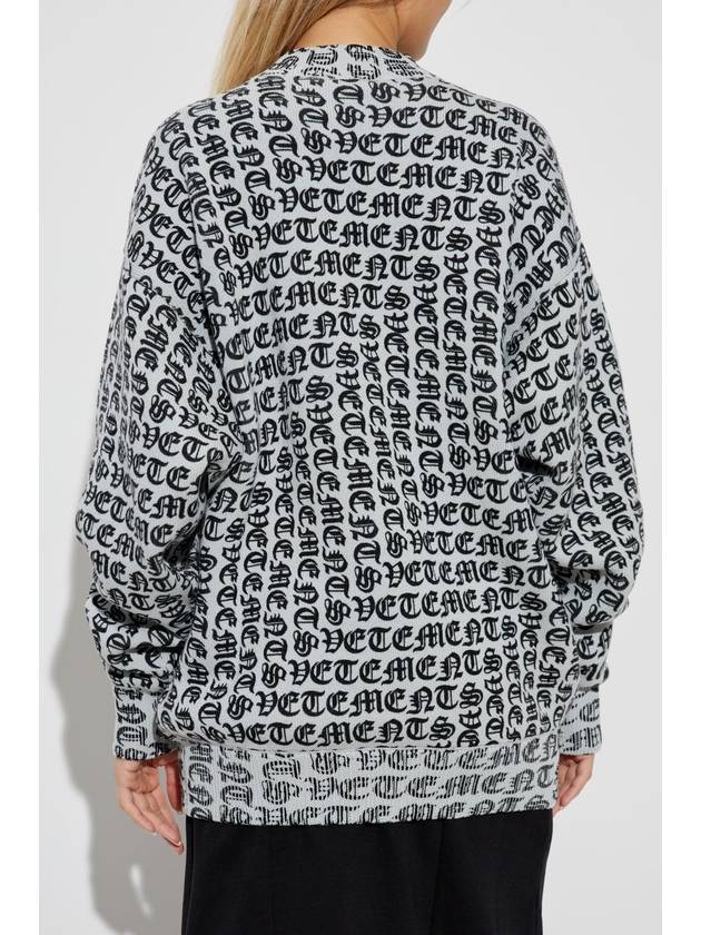 VETEMENTS Wool Sweater, Women's, Grey - VETEMENTS - BALAAN 4